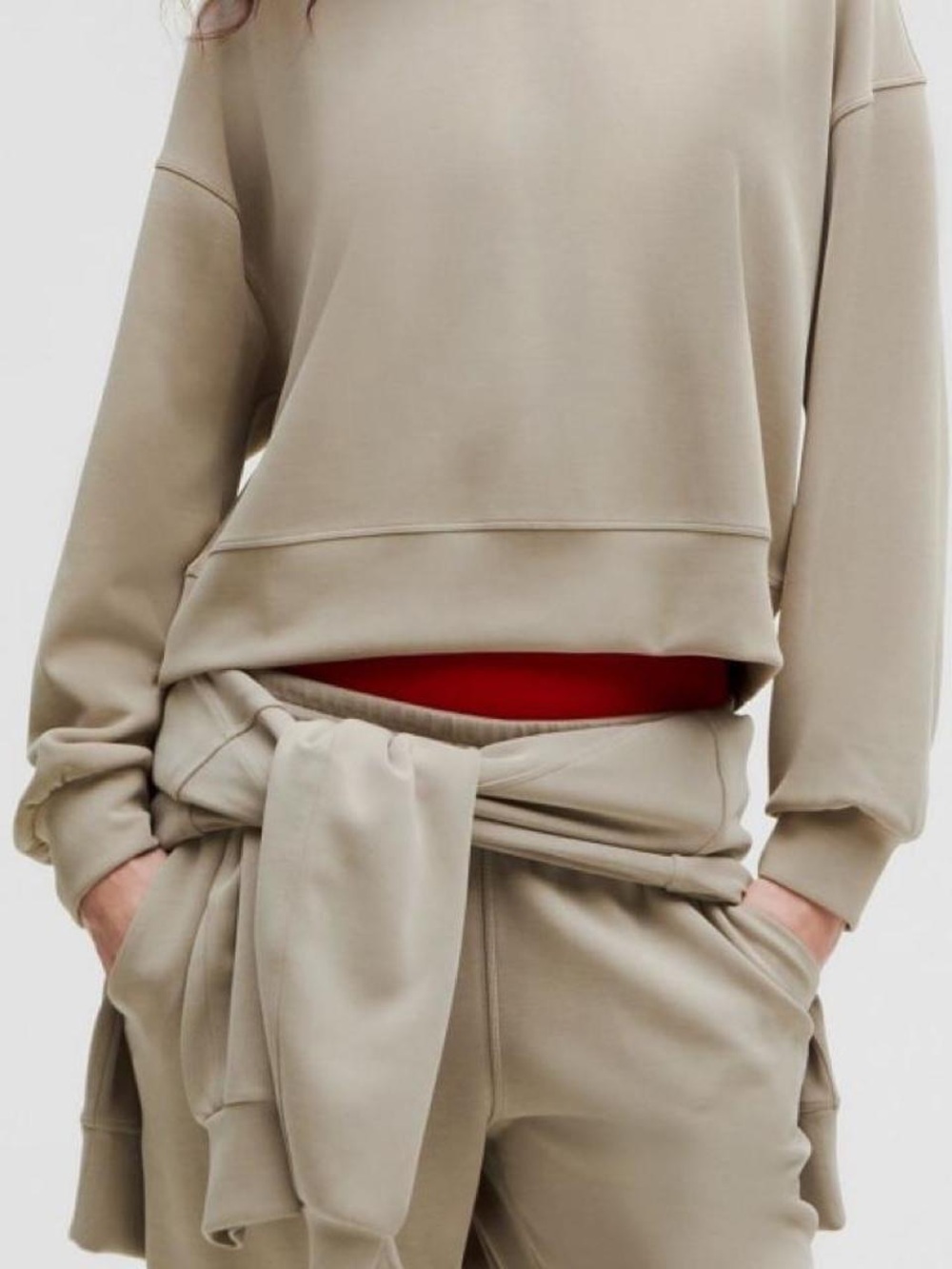 lululemon athletica x Philadelphia Eagles Neutral Beige Boxy Crewneck Sweatshirt - Picture 6 of 7